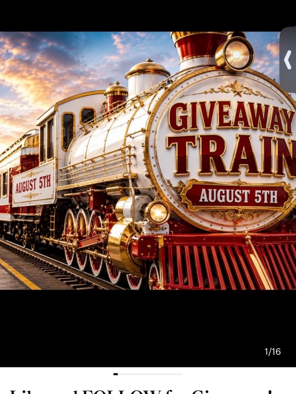 AUGUST 5th TRAIN 🚂 All aboard! - Picture 1 of 6